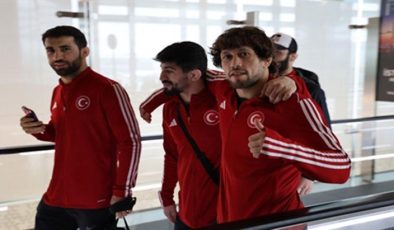 Avrupa Şampiyonu Grekoromen Milli Takımımız yurda döndü