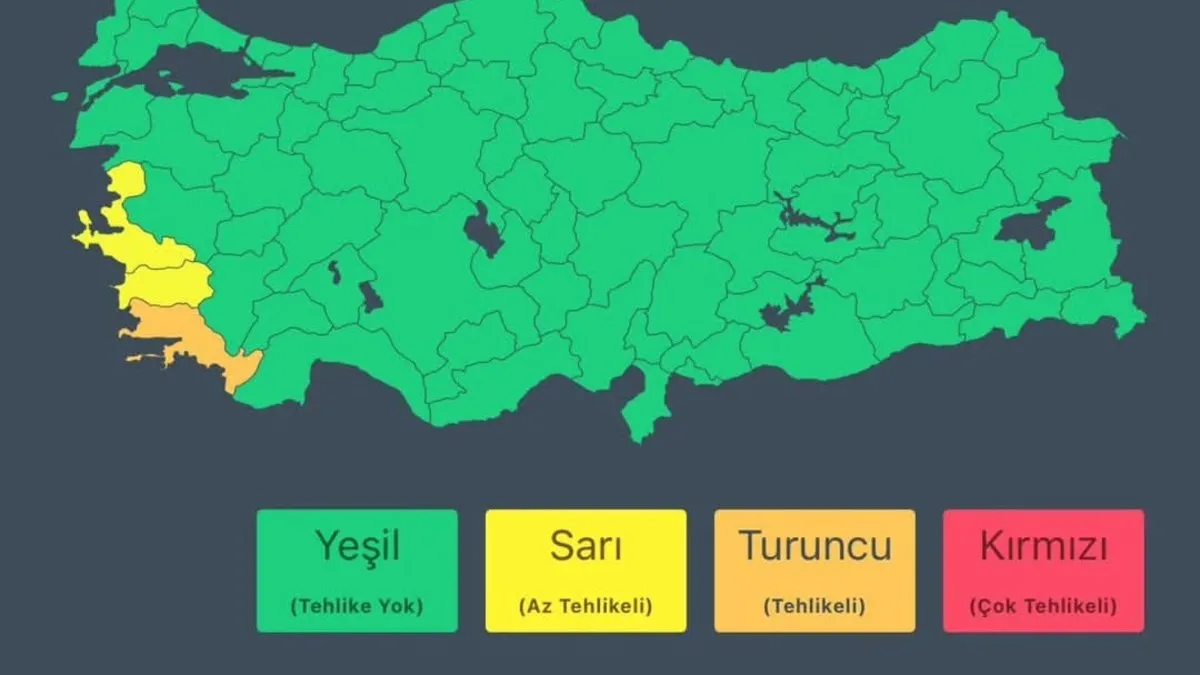 Muğla’ya turuncu kodlu uyarı