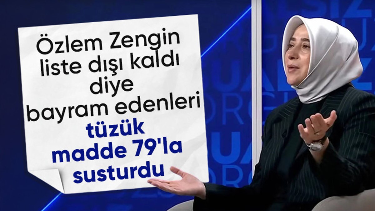 Özlem Zengin: MKYK’nın tabii üyesiyim