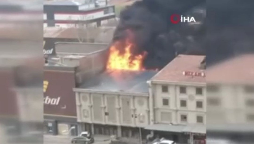 Ankara Mobilyacılar Sitesi’nde yangın: Müdahale sürüyor